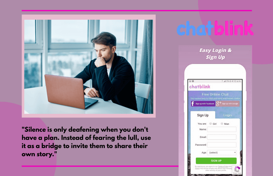 Breaking awkward silence in conversation