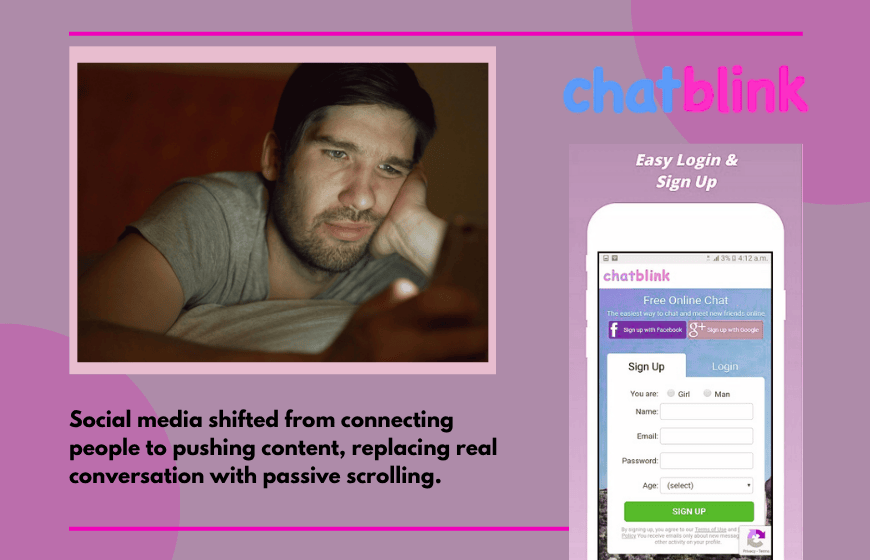 person scrolling phone feeling disconnected