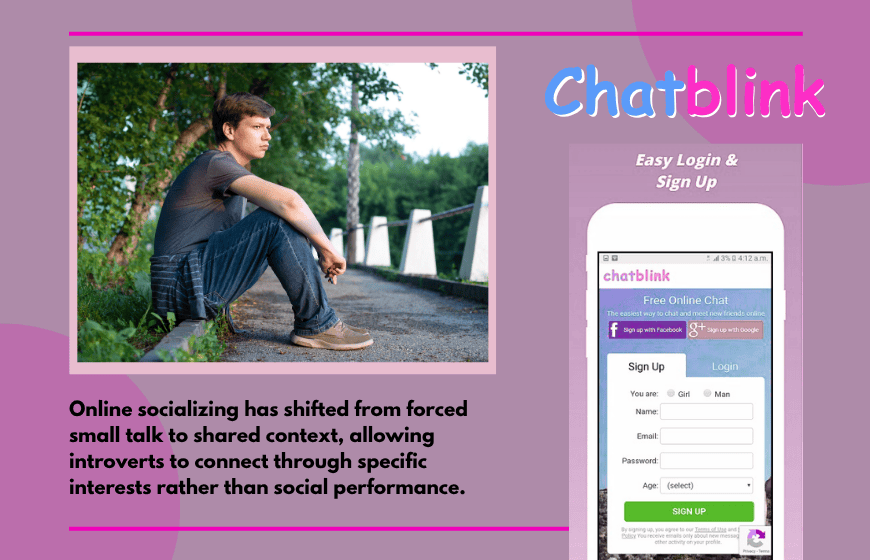 introvert chatting online
