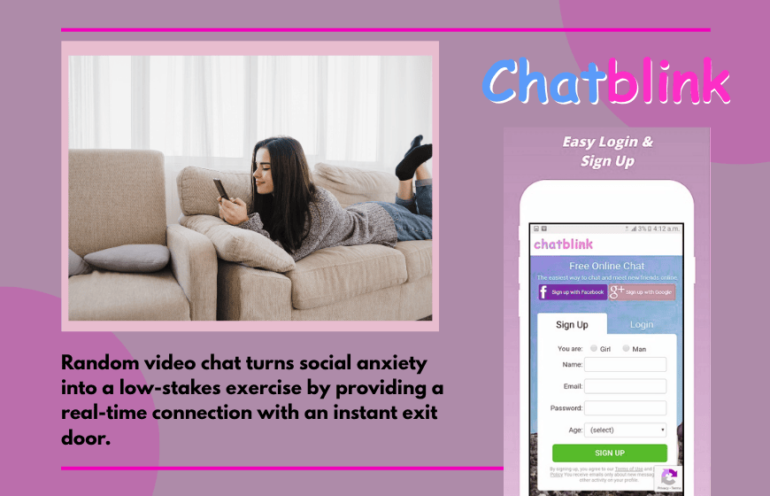 introvert practicing conversation online