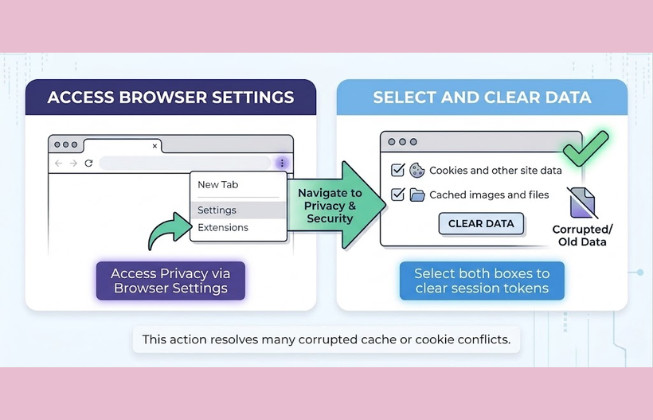 Clear Cache and Cookies