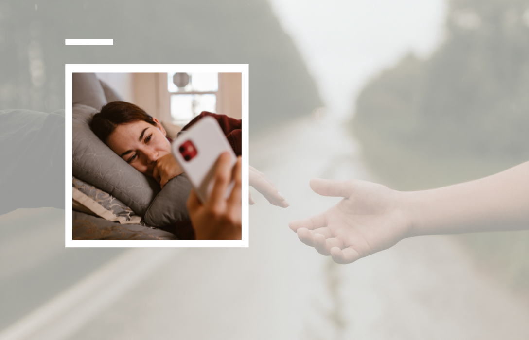 A girl having a Long-Distance Relationship Communication